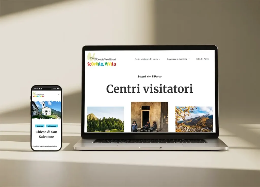 Sito web Scoprilo, Vivilo Parco delle Orobie Valtellinesi